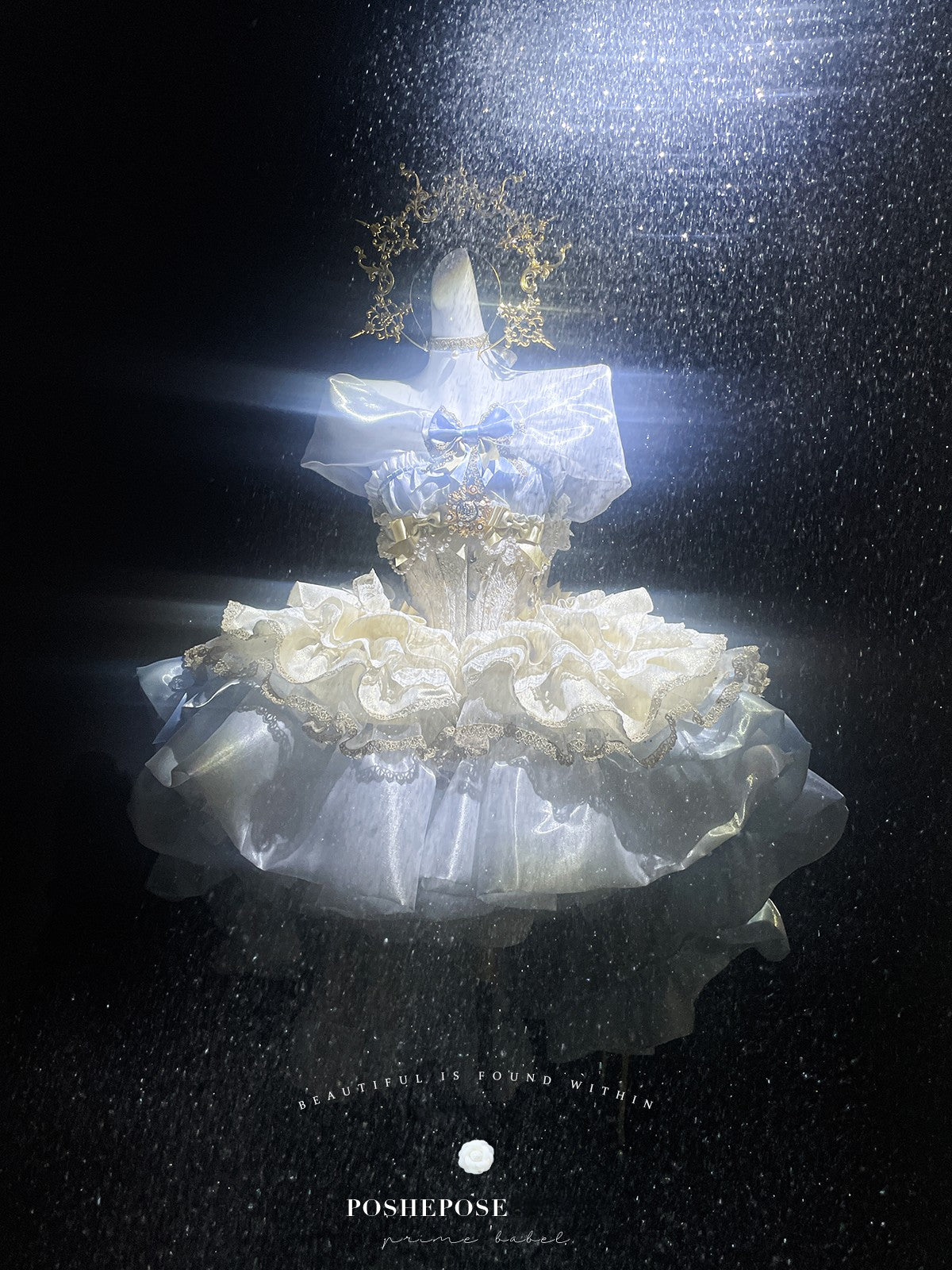 Poshepose Angel Swan Moonlight Vow Dress Ballet Blue