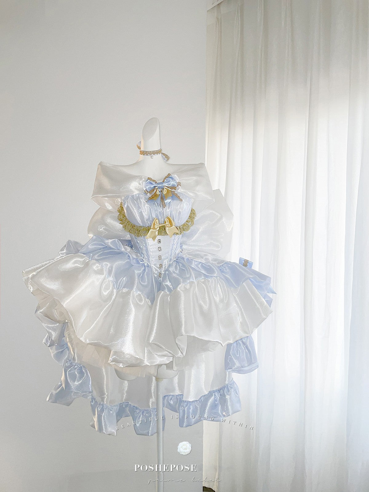 Poshepose Angel Swan Moonlight Vow Dress Ballet Blue