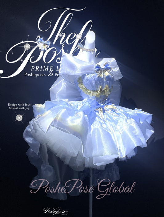 Poshepose Angel Swan Moonlight Vow Dress Ballet Blue