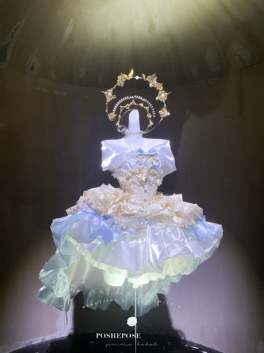 Poshepose Angel Swan Moonlight Vow Dress Ballet Blue
